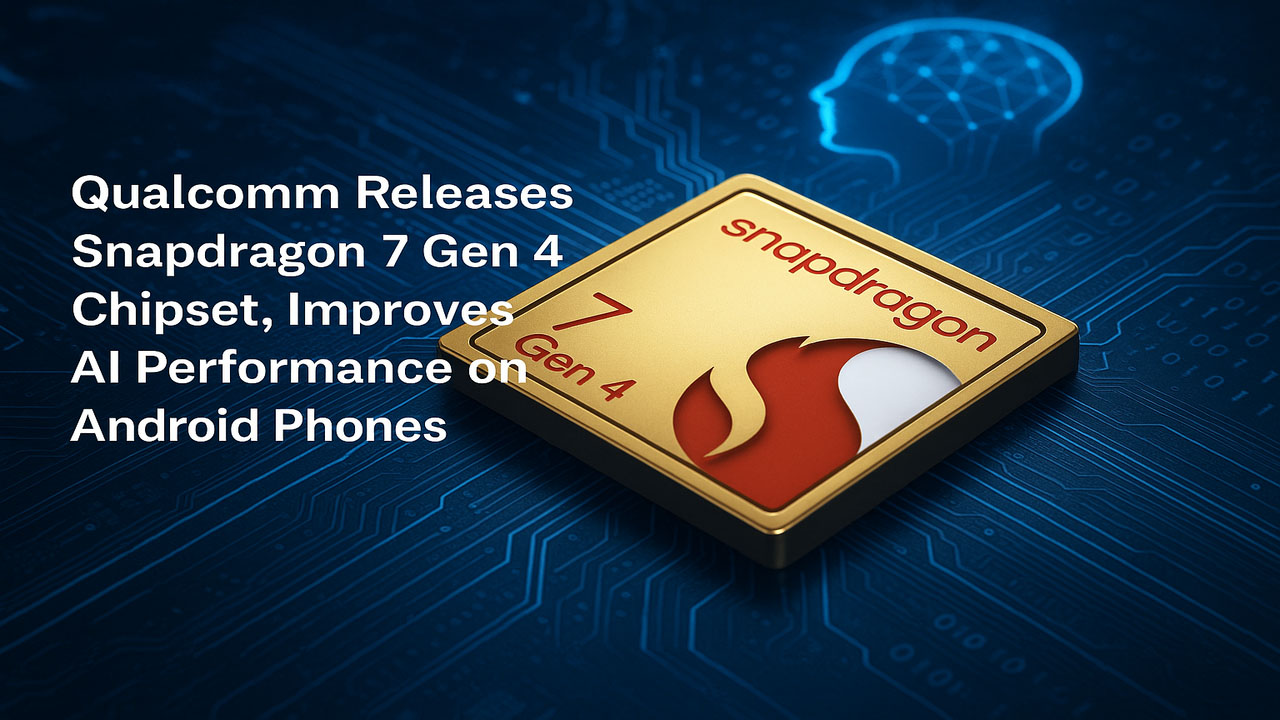 Qualcomm Releases Snapdragon 7 Gen 4 Chipset, Improves AI Performance on Android Phones