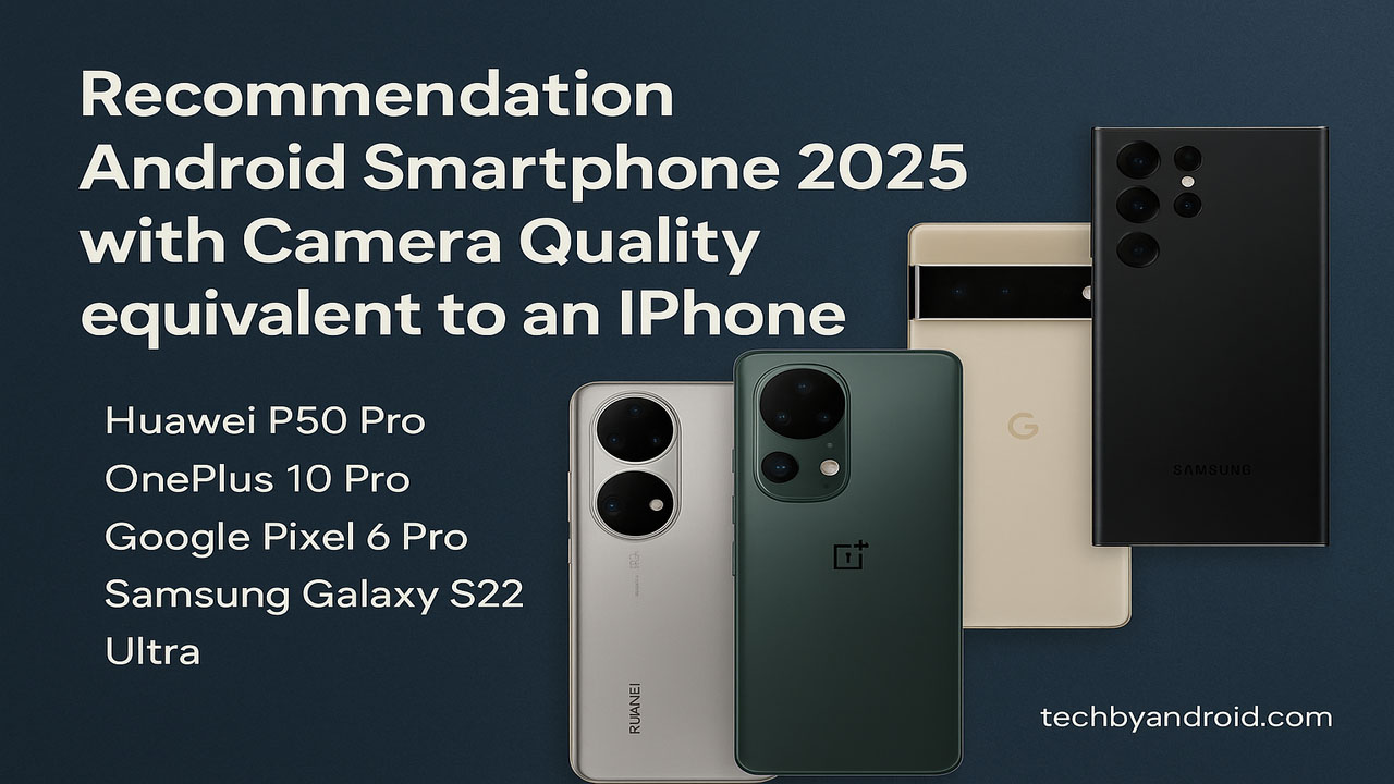 Recommendation Android Smartphone 2025 with Camera Quality equivalent to an iPhone